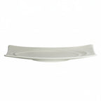 Thumbnail image #2 for Steelite International Royal Porcelain, Tyfoon 41145ST1220 Rectangular Bone China Pickle Dish, Embossed Rim, 9 x 5.375 x 1 in Case of 3 Dozen