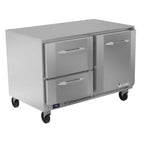Thumbnail image #1 for Victory Refrigeration VURD48HC-2 Two-Section Undercounter Refrigerator, 48"W, Rear-Mounted Self-Contained, Solid Door and Drawers