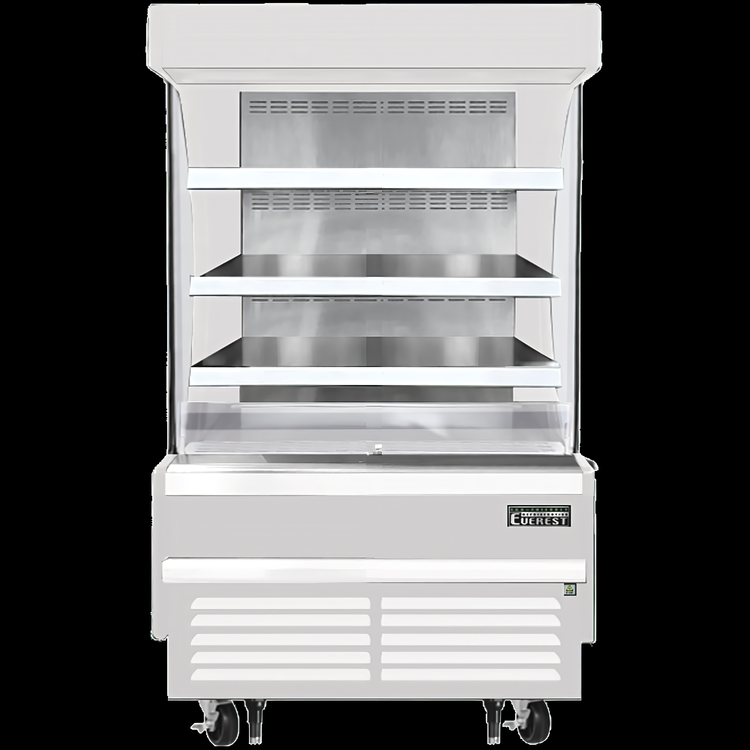 Product image #5 for Everest Refrigeration Vertical Open-Air Display Merchandiser, 9.3 Cu. Ft., Self-Contained, White