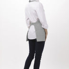 Thumbnail image #1 for Chef Works F10 -GRY-0 Bib Apron, 24"L x 27-1/2"W, Adjustable Neck Buckle, 3 Pockets, 65/35 Poly/Cotton, Gray