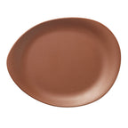 Thumbnail image #1 for Libbey Driftstone DRI-15-CME Oval Melamine Platter, 14-1/8" x 11-1/4", Clay