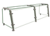 Thumbnail image #2 for Hatco Flav-R-Shield EP21-06015 Full-Service Pass-Over Sneeze Guard, 2-Bay, 60 in. W x 15 in. D