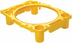 Thumbnail image #3 for Yellow Polypropylene Rim Caddy with Compartments and Hooks for 44-Gallon Trash Can