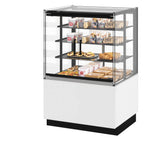 Thumbnail image #1 for Fri-Jado USA MCC 36-4 H SS FD SB UF Humidified Heated Food Merchandiser, 4 Flat Metal Shelves, Thermostatic Controls, 35-7/16"W
