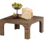 Thumbnail image #1 for Cal-Mil Melrose 27004-6-136 Square Wood Buffet Riser, 12 x 12 x 6 in, Chocolate Brown