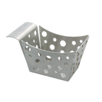 Thumbnail image #1 for TableCraft Products SCB Rectangular 18/8 Stainless Steel Side Serving Basket, Satin Finish, 5-3/8 x 3-1/4 x 3-1/4 in Case of 6