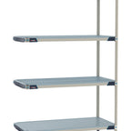 Thumbnail image #1 for Metro MetroMax i MX-2424GF-74-A4 Polymer Add-On Shelving Unit, 24"D x 24"W x 74"H, 4-Tier