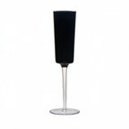 Thumbnail image #1 for Kadra Kitchenware Vikko Decor VD-08-OBK Champagne Flute Glass, 8 oz, Black Case of 24