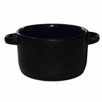 Thumbnail image #1 for International Tableware Hilo 83567-2901/05MF-05C Bistro Soup Bowl, 11 oz., Black Matte Exterior, Cobalt Blue Interior 1 Dozen