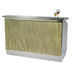 Thumbnail image #1 for Lakeside Manufacturing Tough Transport 76110 Portable Bar, 60"W x 30"D x 47-1/2"H, Stainless Steel Interior, Acrylic Face