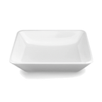 Thumbnail image #1 for G.E.T. Belize - EGS M1210RC-NW Rectangular Melamine Bowl, 3 qt., 12" x 10" x 3"H, White Case of 3