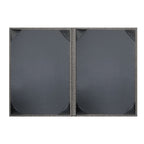 Thumbnail image #2 for Risch Milan MILAN-2V 5.5X8.5 Hardback Simulated Woven Vinyl Menu Cover, 5-1/2 x 8-1/2, Double Fold, 2-View Case of 25