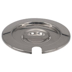 Thumbnail image #1 for Stanton Trading 4816C Steam Table Inset Cover, 4 qt., Notched, Polished Stainless Steel, Without Hinge Case of 48