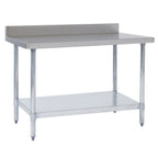Thumbnail image #1 for Tarrison Products Ltd. TA-SWT4B3048 Stainless Steel Work Table, 48"W x 30"D, 18 Gauge, 4" Backsplash, Undershelf