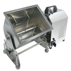 Thumbnail image #2 for Hakka Brothers Corp Hakka food processing FME20TB Electric Stainless Steel Meat Mixer Tank, 30 lb Capacity