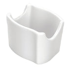 Thumbnail image #1 for International Tableware Rhapsody RA-225 Porcelain Rectangular Sugar Packet Holder, Bright White, 3-1/4" x 2-3/4" x 2-1/4"H 1 Dozen