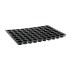 Thumbnail image #1 for JB Prince Martellato M650 E Flexible Silicone Mini Muffin Baking Mold, 54 Cavities, Black