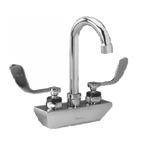 Thumbnail image #1 for Component Hardware Encore KL45-4000-SC4 Wall-Mount Faucet, 4" Centers, 3-1/2" Swivel Gooseneck Spout, Compression Valves