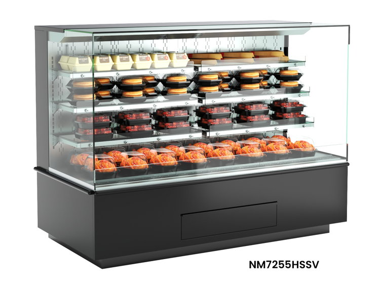 Product image #6 for Structural Concepts Blend Heated Self-Service End Cap Hot Food Display Merchandiser, 72 Inch Wide