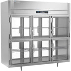 Thumbnail image #1 for Victory Refrigeration UltraSpec™ RSA-3D-S1-EW-PT-HG-HC Three-Section Pass-Through Reach-In Refrigerator, Glass Half-Height Doors, Self-Contained