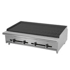 Thumbnail image #1 for Asber AERB 48 48" Countertop Radiant Charbroiler with Manual Controls and Reversible Cast Iron Grates