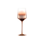 Thumbnail image #1 for Kadra Kitchenware Vikko Decor VD-012-C 15 oz Hand-Blown Rose Gold Ombre Water Glass Case of 24