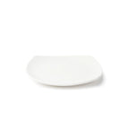 Thumbnail image #1 for Browne USA Foodservice Foundation 5630195 White Vitrified High-Alumina Porcelain Rounded Square Coupe Plate, 6-3/4" Case of 3 Dozen
