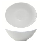 Thumbnail image #1 for Tuxton China DuraTux®© BPD-0807 Oval Porcelain Salad Bowl, 20 oz, 8 x 6-1/2 x 3 in 1 Dozen