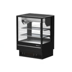 Thumbnail image #1 for Turbo Air TCDD-36H-UF-W(B)-N Refrigerated Deli Case, 36-1/2"W, Straight Glass, Self-Contained, 2 Shelves, Black Exterior