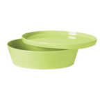 Thumbnail image #1 for G.E.T. Cabana CB-1035-LM Melamine Bowl Set with Reversible Lid/Tray, 91 oz, 10-1/4" Diameter, Lime Case of 6