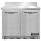 Thumbnail image #2 for Continental Refrigerator SW36NBS-FB 36-Inch Two-Door Worktop Refrigerator, Front-Breathing, Stainless Steel Top