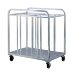 Thumbnail image #1 for New Age 98998 Four-Bay Steam Table Pan Dolly, 48-Inch High, 1,000 lb Capacity, 5-Inch Non-Marking Casters
