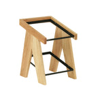 Thumbnail image #1 for Cal-Mil 23137-2-21 2-Tier Acrylic Pastry Display Case with Hinged Door, Oak, 12.5"W x 14"D x 17.5"H