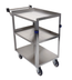 Thumbnail image #5 for Channel Stainless Steel 3-Shelf Utility/Bussing Cart, 31 x 19 x 34 Inches, 350 lb Capacity