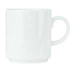 Thumbnail image #1 for Libbey Rigel 999023572 12 oz Porcelain Coffee Mug with Handle, Stackable, Lunar White