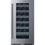 Thumbnail image #1 for Summit Commercial Summit Appliance SDHW1532 Undercounter Wine Cellar, 1.8 cu. ft., 15"W, Black, Double-Pane Glass Door
