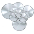 Thumbnail image #1 for Alegacy Foodservice Products Optima 21SSSPL20 Stainless Steel Round Flat Stock Pot Cover, 11-7/8 in., Riveted Handle