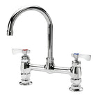Thumbnail image #4 for Krowne Royal Series 15-801L Low-Lead 8-Inch Center Raised Deck-Mount Faucet with 6-Inch Gooseneck Spout and Ceramic Valves