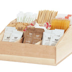 Thumbnail image #1 for Cal-Mil Blonde 1714-71 9-Section Wood Condiment Caddy, Natural Maple, 12"W x 12"D x 5.5"H