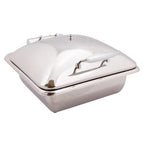 Thumbnail image #1 for Alegacy Foodservice Products Savoir AL1001 Induction Chafing Dish, 2/3-Size, 5-4/5 Qt, Hinged Cover, Stainless Steel