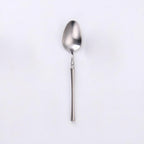 Thumbnail image #1 for Kadra Kitchenware Vikko Dine VF-SS30-IS Bouillon Spoon, Brushed Silver, 18/10 Stainless Steel Case of 12