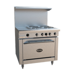 Thumbnail image #1 for Royal Range of California Electric Series RRE-4GT12-C 36" Electric Restaurant Range with 4 Hotplates, 12" Thermostatic Griddle & Convection Oven