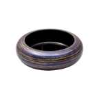 Thumbnail image #1 for Korin Inc NR-119-44 Round Plastic Sushi Oke Bowl, 17-1/2 in Diameter x 3-1/4 in High, Gold and Purple