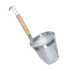 Thumbnail image #1 for Thunder Group SLNS002 Noodle Skimmer, 5-1/2" Round Mesh, Stainless Steel with Wood Handle and Hook Case of 72