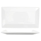 Thumbnail image #1 for International Tableware Slope SP-50 Rectangular Porcelain Platter, 14-1/2" x 8-1/4" 1 Dozen