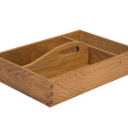 Thumbnail image #1 for Mikasa Hospitality (Lifetime Brands, Inc.) Select Concept BQ100L 3-Compartment Oak Cutlery Tray Case of 3