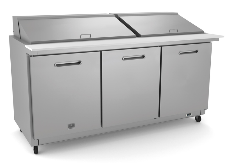 Product image #6 for Kelvinator Commercial Mega Top Refrigerated Sandwich/Salad Prep Table, 3-Section, 72-Inch Wide
