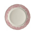 Thumbnail image #1 for Steelite International HL Ivory HL54263923 Round China Plate, 7-1/4", Carolyn Willow Rim Rose, Scalloped Edge Case of 3 Dozen