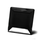 Thumbnail image #1 for G.E.T. Squared - EGS D1111SQ-B . . Black Melamine Square Coupe Plate, 11-1/2" x 1-1/2"H Case of 6