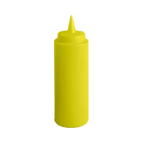 Thumbnail image #1 for Thunder Group PLTHSB008Y 8 oz Yellow Plastic Squeeze Bottle, Standard Single Tip Case of 6 Dozen